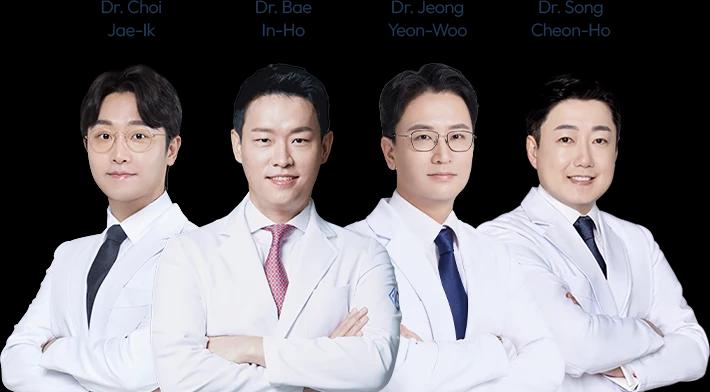 AB lifting specialists: Dr. Choi Jae-Ik, Dr. Bae In-Ho, Dr. Jeong Yeon-Woo, Dr. Song Cheon-Ho