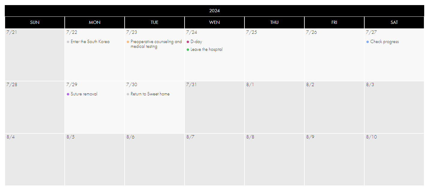 Calculate How Long You Should Stay in Korea for Plastic Surgery